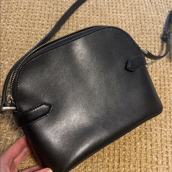 kate spade Black Crossbody Dome Bag with Gold Logo - Picture 3 of 5